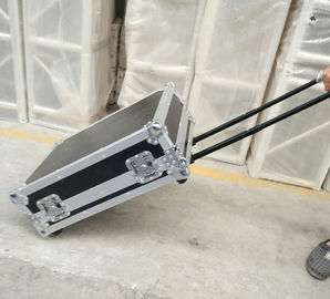 Customized Aluminum Trolley Flight Case Plywood Road Case with Small Wheels
