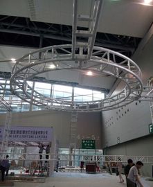 Aluminum Screw Circular Lighting Truss For Exhibition On Truss Top