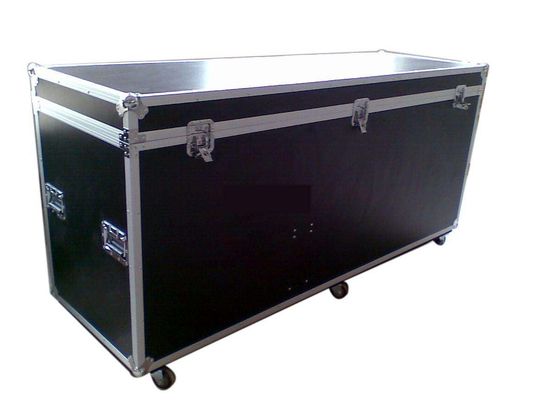 22U Heavy Duty Black Standard Houten Rack Flight Case / Custom Aluminium Case voor de bescherming en veiligheid van waardevolle apparatuur